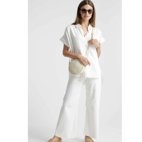 quince vintage wash tencel camp shirt XS - Picture 2 of 5